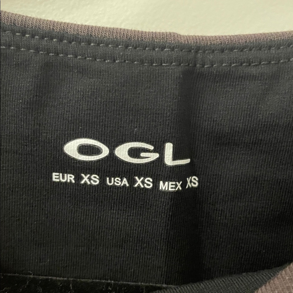 OGL Cotton Stretch Cotton Boatneck Brami Built-In Bra Dark Gray Size XS NWT!! - Picture 9 of 12